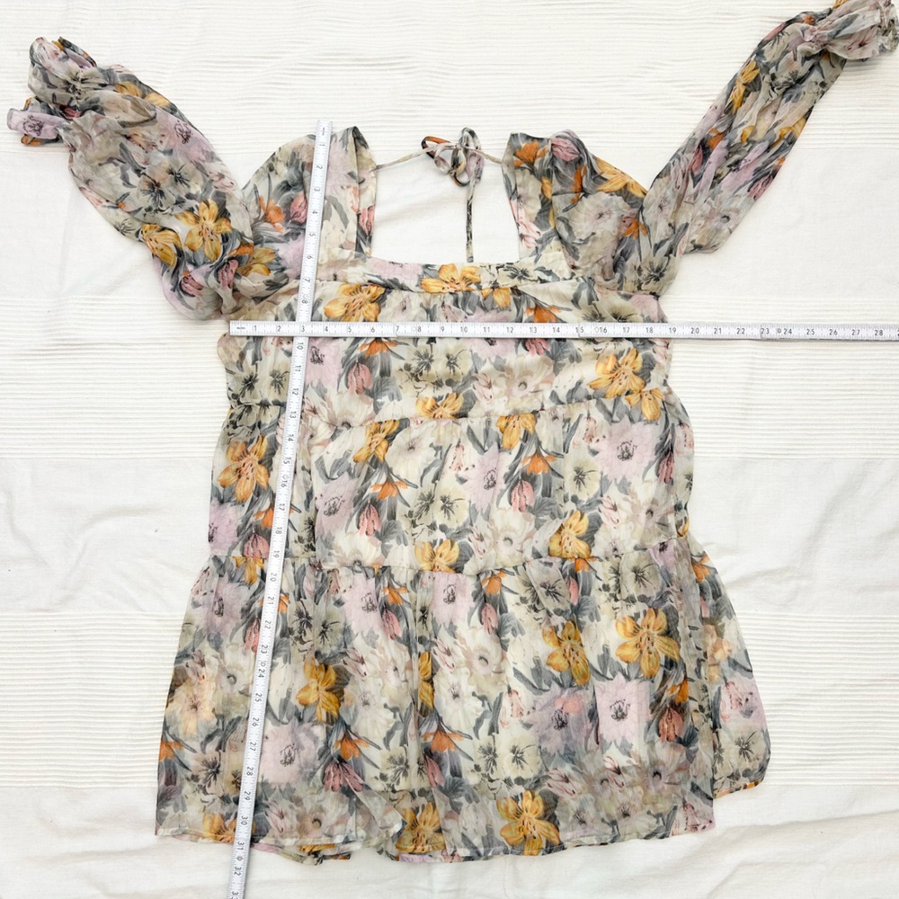 Aakaa Boho Floral Print Women's Mini Dress - Picture 5 of 13